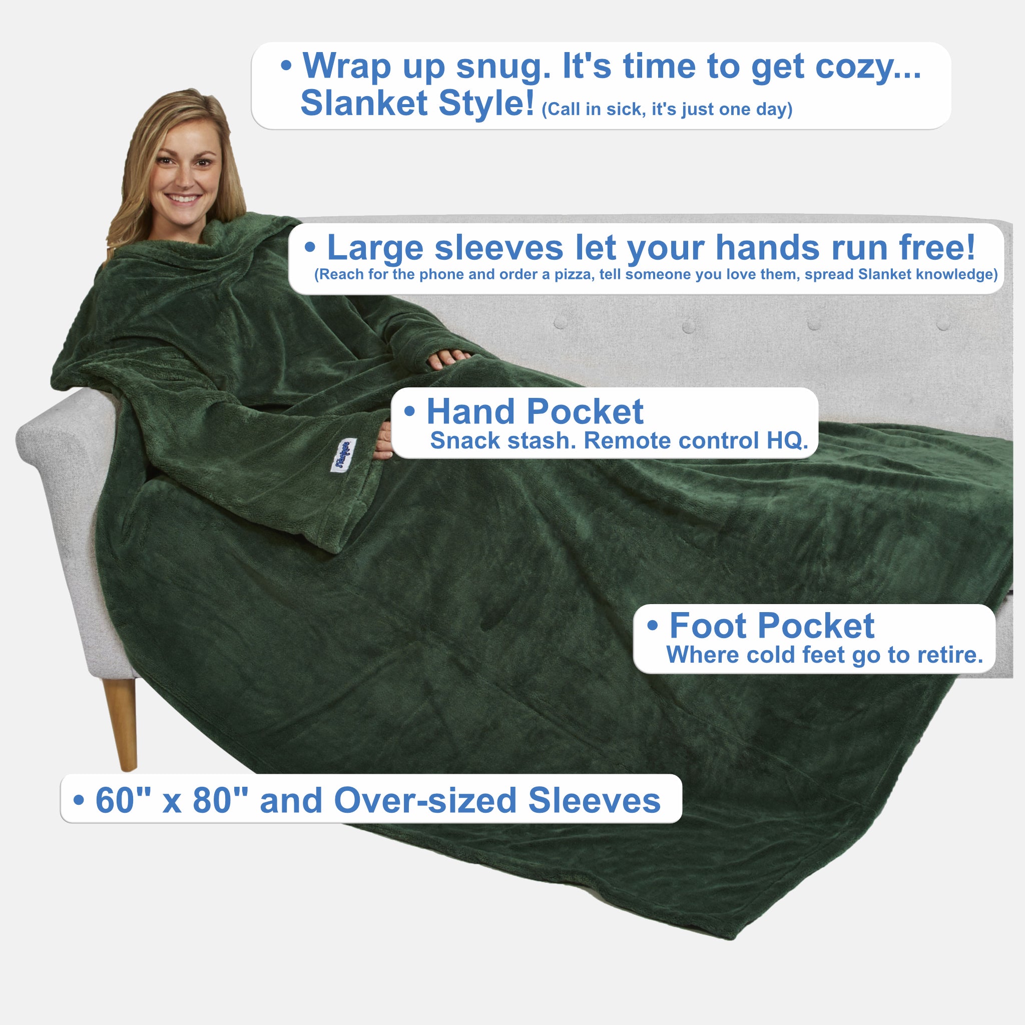 Ultimate Slanket - Hunter Green – The Slanket, image size:2048x2048