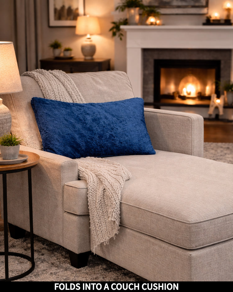 Product Images of Slanket folded into a couch cushion