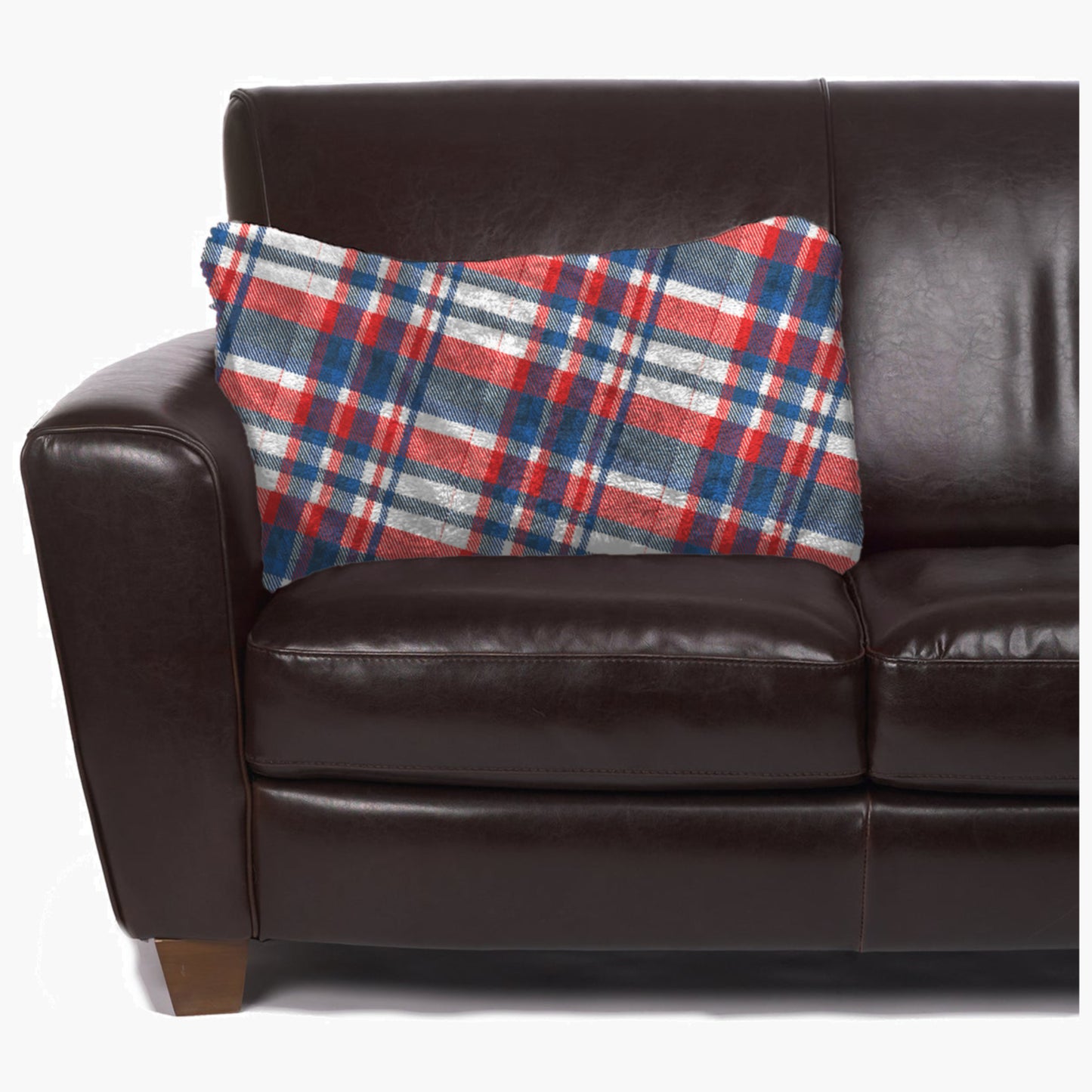 Slanket - The Original Blanket with Sleeves folds into a couch cushion which is laying on a couch