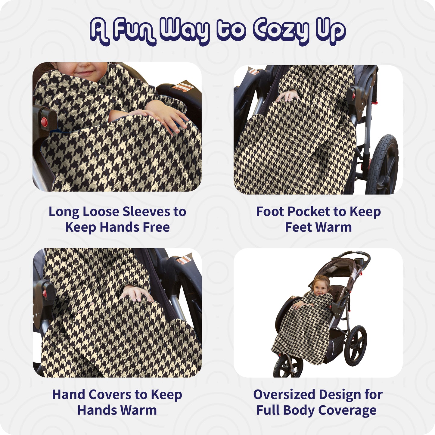 Stroller Slanket - Houndstooth