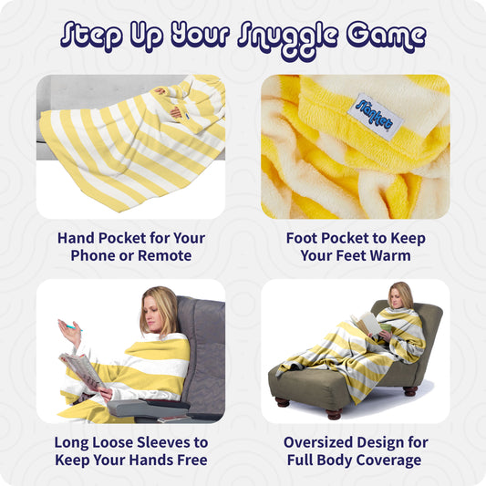 Ultimate Slanket - Yellow Stripe