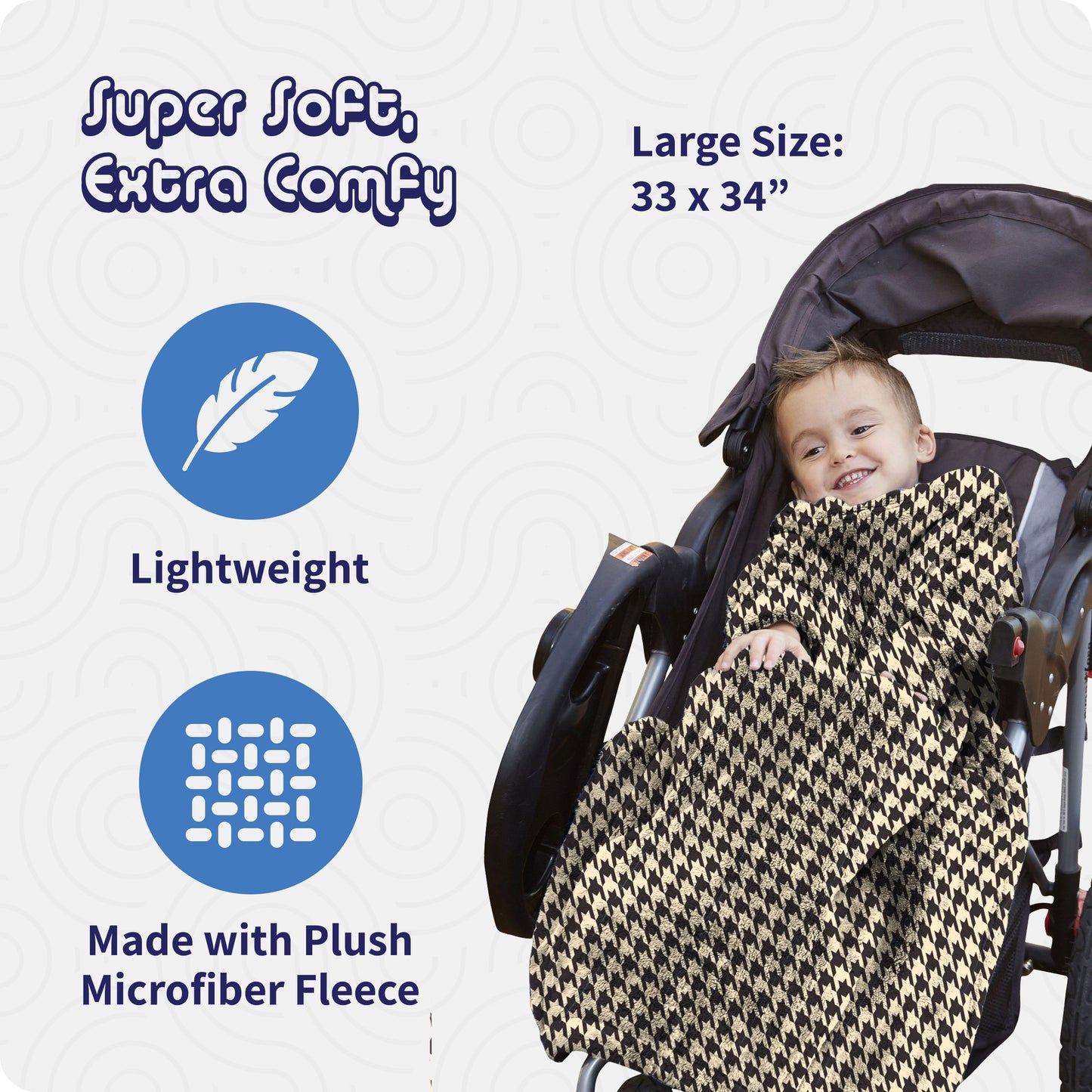 Stroller Slanket - Houndstooth