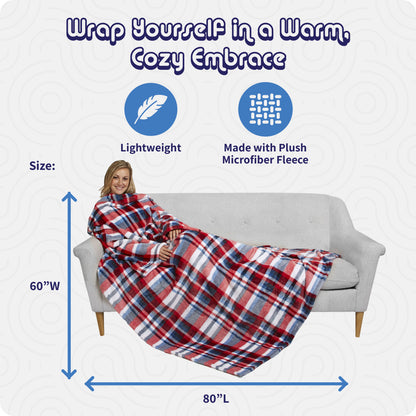 Ultimate Slanket - White Plaid