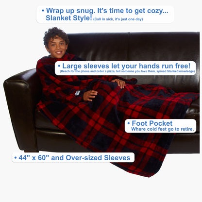 Ultimate Kids Slanket - Plaid