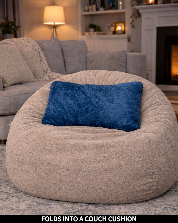 Product Images of Slanket folded into a couch cushion
