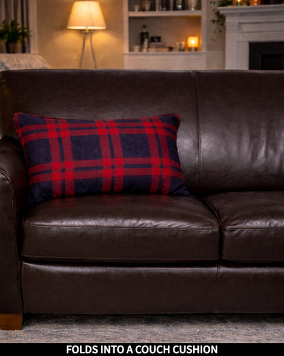 Product Images of Slanket folded into a couch cushion