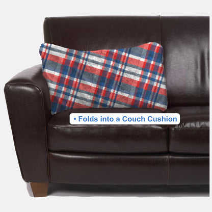 Ultimate Slanket - White Plaid